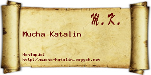 Mucha Katalin névjegykártya