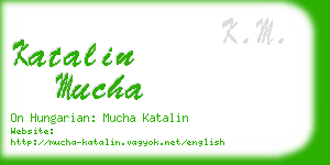 katalin mucha business card